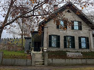Spooky looking house in Concord Massachusetts