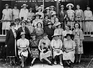StateLibQld 1 15030 Country Women's Association's group meeting in Emerald, 1939
