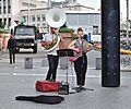 Street performers on Carrefour de l'Europe, Brussels, BE (DSCF6730)