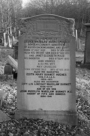 The grave of Edith Hughes, Warriston Cemetery, Edinburgh