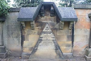 The grave of Sir James Gowans, Grange Cemetery