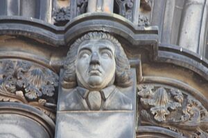 The poet James Beattie as depicted on the Scott Monument