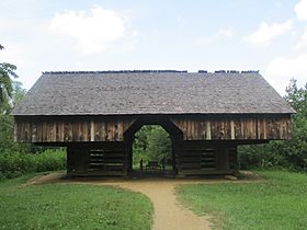 Tipton Place double-cantilever barn, Cades Cove IMG 5001