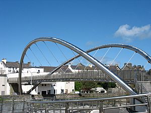 Top section of the Celtic Gateway footbridge - geograph.org.uk - 743313.jpg
