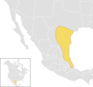 Toxostoma longirostre species distribution map.svg