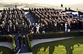 US Navy 040611-N-6811L-025 Ceremonial Honor Guardsmen escort the flag draped casket of former President Ronald Reagan