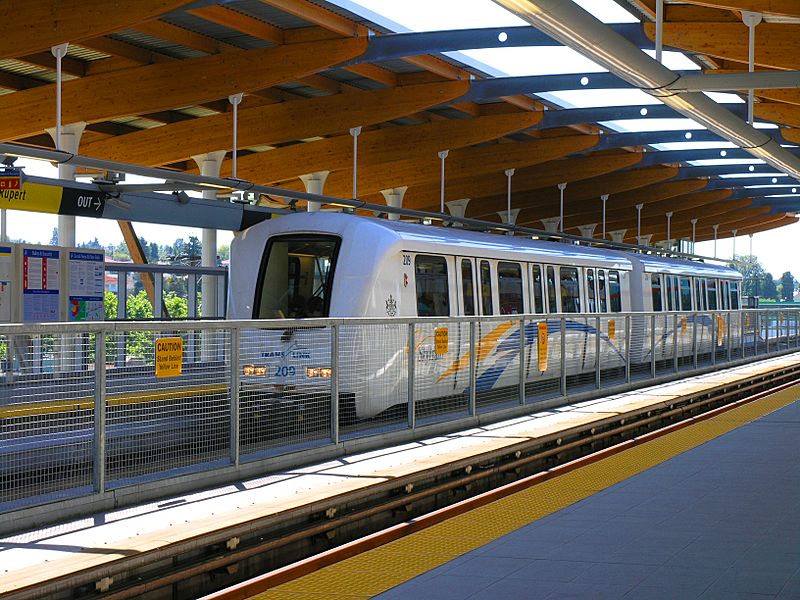 Vancouver Skytrain Rupert station train