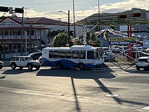 Virgin Islands Transit (VITRAN) public bus