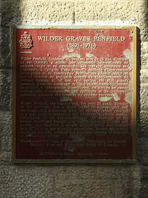 Wilder Penfield plaque Montreal