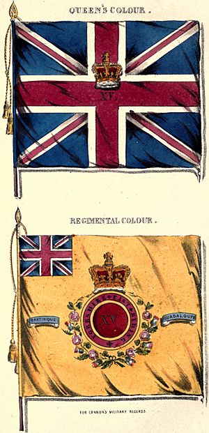 15th Foot colours