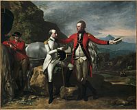 1777, West, Benjamin, Two Officers and a Groom in a Landscape