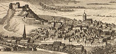 18thC Castle and Old Town, 1769