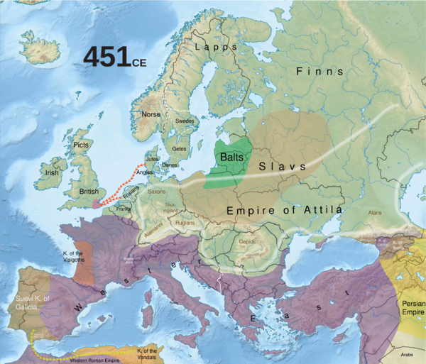 451 CE, Europe