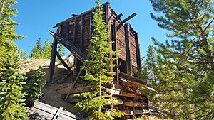 Abandoned Mine Ore Chute in the Leadville, Colorado, Mining District