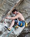 Adam Ondra climbing Silence, 9c by PAVEL BLAZEK 1-cropped