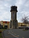 Addington Railway Workshops water tower.JPG