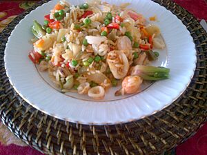 Arroz a la valenciana chilena