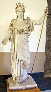 Atena farnese, copia romana da orig. greco della cerchia fidiaca, forse Pyrrhos nel 430 ac ca., 6024, 01