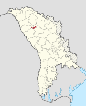 Bălți highlighted red in Moldova