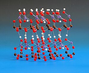 Beevers crystal structure model of Kaolinite
