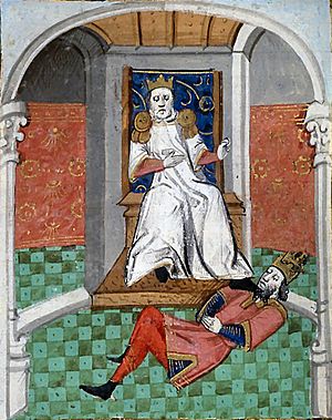 BnF Fr232 fol323 Alp Arslan Romanus