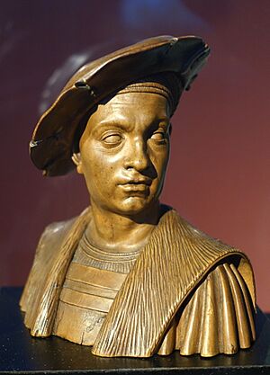 Bust of Philibert le Beau, Duke of Savoy, by Conrat Meit, Mechelen, before 1523-1524, box wood - Bode-Museum - DSC03025.JPG