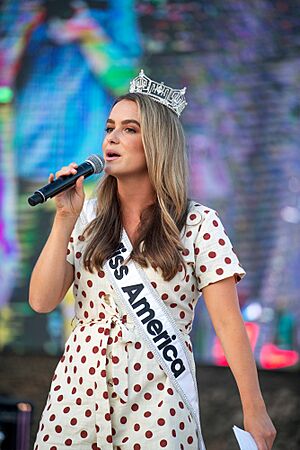 Camille Schrier at Joint Base San Antonio-Lackland