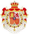 Coat of Arms of Spain (1874-1931) Golden Fleece and Mantle Variant