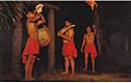 Coco Palms Torch Lighting Postcard