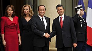 Comida con el Presidente de la República Francesa, François Hollande, París, Francia, 17 octubre 2012 (8137216578) (2)