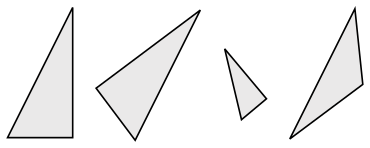 Congruent non-congruent triangles