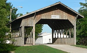 The 1989 Duane Carman bridge in Cook is the only covered bridge in Nebraska.