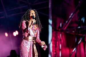 Corinne Bailey Rae on stage at The Awakening. LEEDS 2023
