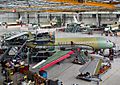 Dassault Falcon 7X assembly line at Merignac