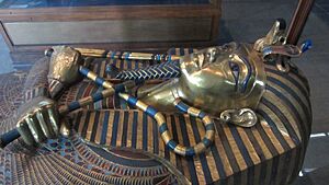 Detail of Tutankhamun's middle coffin