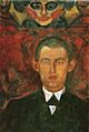 Edvard Munch - Self-Portrait under the Mask of a Woman