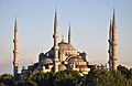 Exterior of Sultan Ahmed I Mosque in Istanbul, Turkey 002