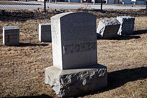 Forest Home Cemetery February 2025 02 (Matilda and Louis Hughes graves)