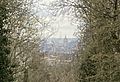 Framed view of St Pauls from Nunhead Cemetery