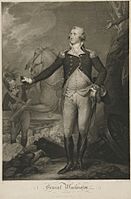 George Washington, engraving by Cheesman, after Trumbull