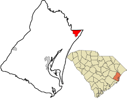 Location in Georgetown County and the state of South Carolina