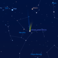 Great Comet of 1811, Stellarium