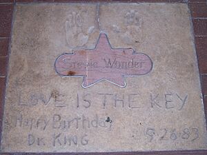 Handprint of Stevie Wonder