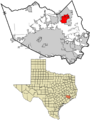 Harris County Texas incorporated and unincorporated areas Atascocita highlighted