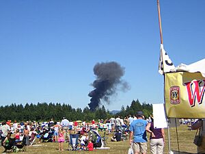 Hawker Hunter Hillsboro Air Show Crash2