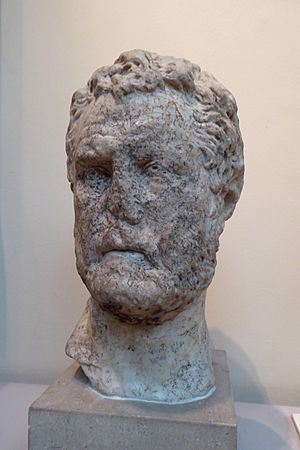 Head of Bust from Lullingstone Roman Villa in the British Museum