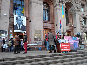 Headquarters of the Euromaidan revolution