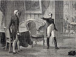 Historia del Consulado y del Imperio, 1879 "Célebre entrevista de M. de Metternich con Napoleón - último reto del emperador". (4268283413)