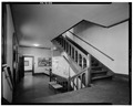 Historic American Buildings Survey, Paul L. and Sally L. Gordon, Photographers October 23, 1966, FIRST FLOOR, HALL AND STAIRS INSIDE NORTH ENTRANCE. - First Universalist Church, HABS NY,28-ROCH,12-7
