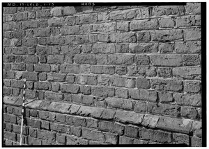 Historic American Buildings Survey John O. Brostrup, Photographer April 20, 1937 2-50 P.M. DETAIL OF BRICKWORK. - St. Barnabas Church, 14705 Oak Grove Road, Leeland, Prince George HABS MD,17-LELD,1-13